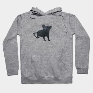 Rat Minimalist Silhouette Art Hoodie